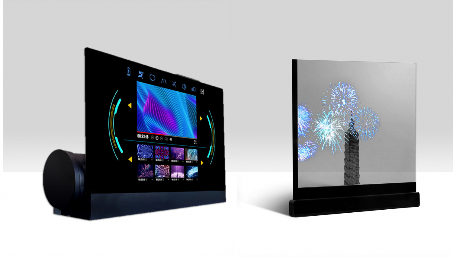 可卷式、折迭性、高透明